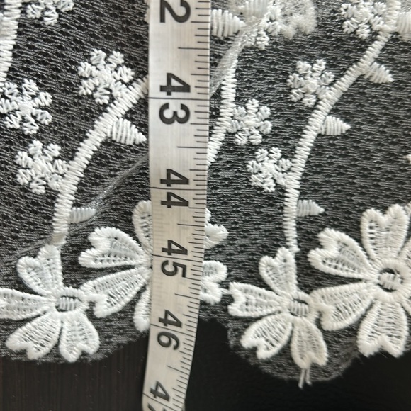 Endless Rose Crochet Layered Midi Dress White Sweetheart neckline Lined Sz S - Picture 14 of 16